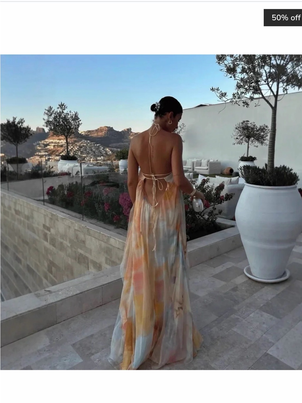 Cara Halter Neck, Maxi Dress Low Back — image 2 of 2